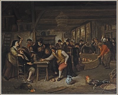 Der Hahnenkampf von Jan Havickszoon Steen